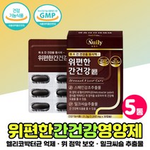 간건강 위 영양제 스페인 감초추출물 남자 남성 아빠 식약처인증 위편한 위점막 보호 밀크씨슬 여성 여자 위장영양제 실리마린 양배추 추출물 보조제 중년 엄마 30대 40대 50대, 위편한간건강 x5박스