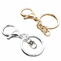 (10개)키오링세트 게고리 키링재료, [C68-4] 8자회전형, 10개입, KC골드