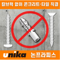 유니카 논프라피스 냄비 체결이 잘 되는 스크류 나사 못 콘크리트피스, 5 X 60, 60개