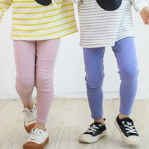 파스텔 컬러 무지 레깅스 남매 데일리 시밀러룩 하의