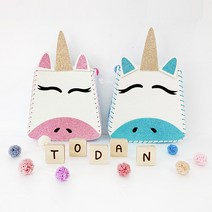 펠트 반짝이 유니콘 가방 만들기, 단품