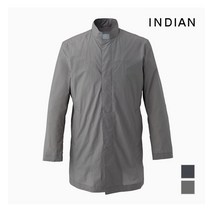인디안 INDIAN 면혼방 스텐드 카라 홑겹 코트-MITEHVS2101