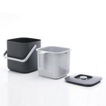 애미꾸미가정용 부엌 기음 손잡이 쓰레기통 음식물 거함 차단 처리 냄새 식물수 물통 잔반통 거통, ¤Э그레이