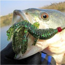 다미끼 넉아웃 4인치 호그웜 펀칭 텍사스리그 트레일러웜, 416