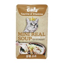 더캣츠 미니리얼 스프 파우치 고양이간식, 삼계스프, 40g, 10개
