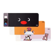 핑구 듀얼 고속 무선충전 마우스패드, 오렌지, 1개