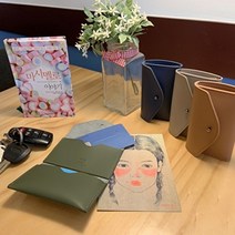 기타 바보사랑[꼼꼬미]풀스키니 가죽 카드 지갑 여성용 반지갑