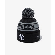 NEW ERA 무료반품 리그 폼폼 뉴욕 양키스 비니 블랙 KNIT LEAGUE POMPOM NEYYAN BLK 13338404