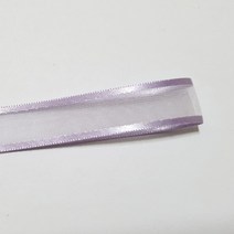 선물포장리본 꽃포장리본 양면 오간디 리본 (폭 6mm 길이90m)(폭 10mm/15mm/25mm/35mm 길이 45mm), 10mm, 13(연보라)