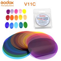 해외 Godox 고독스 V1 시리즈 플래시 라이트 마그네틱 마운트 디퓨저 플레이트 Godox V1 시리즈 용 컬러, AK-R16 with V11C, One Size