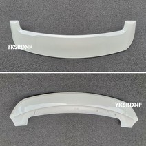 리어스포일러 바디킷 그릴 사이드스텝 그릴 자동차 스타일링 ABS 플라스틱 도색되지 않은 프라이머 뒷 트렁, 02 White