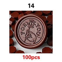 문구 스탬프 100 개/가방 씰링 왁스 인감 스탬프 비즈 레트로 스크랩북 소재 웨딩 생일 파티 DIY 초대장 인, 13 Stamp Sealing Wax