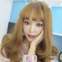 중단발 미디엄길이 여성 패션 웨이브 가발, 다크브라운망O, 상세페이지 참조