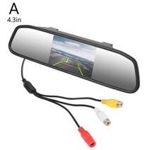 블랙박스 룸미러 자동차 후면보기 미러 백업 카메라 모니터 8 LED 야간 룸 비전 TFT LCD 5 quot43quot 뷰 후면 Z5Z0, 4.3 inches