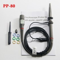 Hantek PP-80/PP-150/PP-250 디지털 오실로스코프 프로브 60MHZ 100MHZ 200MHZ 250MHZ 오실로스코프 테스터, pp-80
