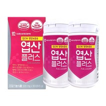 [대웅생명과학] 엽산플러스 500mg x 90정 2개 6개월분 임산부 영양제 엽산 신혼부부, 90정 x 2개