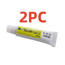 열전도성 히트 싱크 점성 접착제 복합 칩 VGA RAM LED IC 쿨러 라디에이터 냉각 CPU 3 개 5g, 02 2pcs