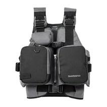 시마노 VF-025U 가슴고정 구명복 구명조끼 낚시복상의 수납 조끼, 네이비