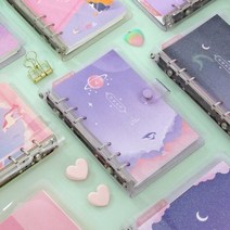 (A6) 6공 트윙클 문라잇 다이어리, 단품