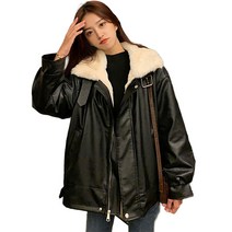 JUSTFEELING 가을겨울 여성 아우터 루즈핏 캐주얼 퍼 자켓 잠바 아우터옷 빅사이즈