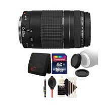 캐논 EF 75-300mm f/4-5.6 III 렌즈 + 16GB 액세서리 키트 for 캐논 750D 760D 650D