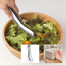 이케아온라인몰 스텐 샐러드 파스타 스파게티 서빙 집게+다용도행주, SKOGHAL X 2개 +다용도행주