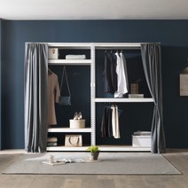 [디디지메이트] 스피드랙 행거커튼 선반커튼 가림막, 600 사이드커튼세트 2호 (W600 x H1950)