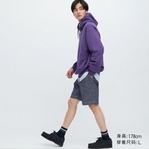 F 유니클로 남성/여성 신축성 반바지홈팬츠 파자마 455900 UNIQLO