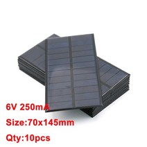 태양광패널세트 솔라판넬 태양광모듈 10pcs x dc 태양 전지 6v 100ma 태양, 6v 250ma