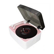 시디플레이어 CD 플레이어 다기능 cd 서라운드 사운드 블루투스 usb mp3 디스크 휴대용 음악 원격 제어 스테레오 스피커 홈 침실 11, 분홍색, 푸른