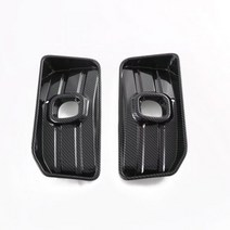 토레스트렁크매트호환 쌍용 토레스 2023 탄소 섬유 프론트 범퍼 엔진 그릴 센터 메쉬 커버 안개등 램프 트림 256792, ABS carbonfiber A