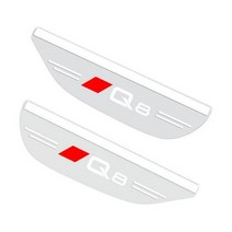 캠핑 감성 화로대 버너 그리들 윈드스크린 바람막이 아우디 Q8 에 적용 가능한 리어 뷰 미러 레인 쉴드 바디 수리 자동차 장식, 2Pcs Q8