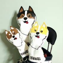 골프채커버 드라이버 우드 유틸 퍼터 골프커버세트, 블랙브라운