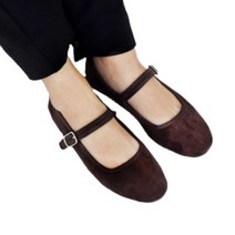 [애슬릿] 데일리 스웨이드 메리제인 여성 플랫 슈즈