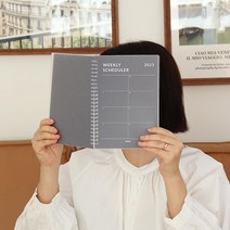 휴대용 스프링 노트 A5 주간 플래너 직장인 다이어리플래너 업무계획 다이어리추천 다이어리노트 업무일지, 민트