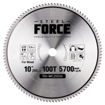 스틸포스 금속절단기 고속절단기 알루미늄 목공 금속 원형 톱날, 목공 날, 10인치