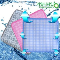 체크무늬 여름 통풍방석, 상세설명 참조, 그레이