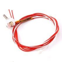 634A 3D 프린터 풀 메탈 핫 엔드 압출기 키트 PRUSA i3 용 0.4mm 노즐 서미스터 방열판 와이어 12V 1.75mm 세트, 한개옵션0
