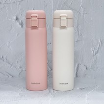 락앤락 스텐 이지 원터치 보틀 보온 보냉 텀블러 500ml 핑크 그레이 헬스장 등산 운동