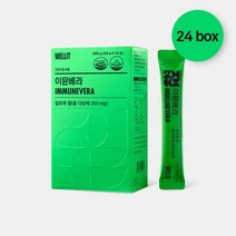 웰릿 이뮨베라 면역력 알로에 젤리 면역 다당체 250mg, 14포, 24박스