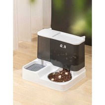 자동 사료지급기 펫 밥주는 기계 애완동물 급수통, 물 3L 자동 물 리필