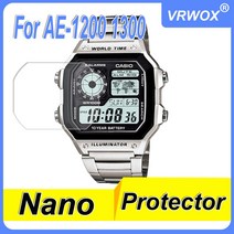 가전제품 액세서리 카시오 G-ShockAE-1200WHD AE-1300WH-4A ae1200 ae1300 PET 보호 필름 용 나노 방폭 스, 04 1PCS  AE-1300