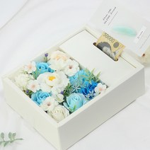 레터 반전 용돈박스 + 쇼핑백 + LED무드등 + 필름 + 봉투, 블루