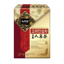 녹차원 간단한 고려인삼차 50티백 명절 부모님 선물 탕비실 회사 손님접대 체중조절, 18개