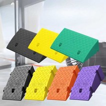 경사로 고무매트 차량 진입판 과속방지턱 오르막 진입, 블랙(길이 49폭 13높이 3), 1개