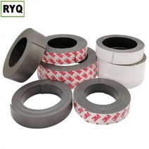 소프트 마그네틱 스트립 고무 자석 테이프 3M 양면 막대 자체 접착 스티커 2 M, 2M, 10x1.5mm