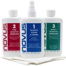 Novus 7100 플라스틱 폴란드어 키트 8oz 투명, 기본