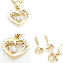 여자친구200일선물 하트 목걸이펜던트 엔틱메달 14K 프러포즈 18K