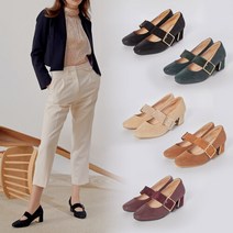 지엠걸 슈마레 디어린다 천연소가죽 메리제인 펌프스 5cm 홈쇼핑대박 구두 여성화