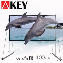 120인치스크린 100 150 200 300 인치 스크린 TV AKEY-120 60 빛 방지 프로젝터 스크린 16:9 반사 패브릭 홈 시어터 ALR 4K 1080P LED DLP, 04 120 인치